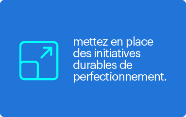 mettez en place des initiatives de perfectionnement